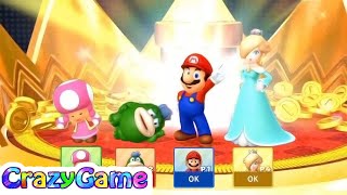 Mario Party 10 Coin Challenge  Mario vs Rosalina vs Toadette vs Spike 4 Player Gameplay [upl. by Melinda]