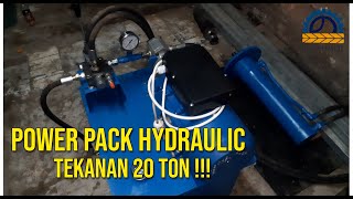 Power Pack Hydraulic Tekanan 20 Ton [upl. by Wolpert624]