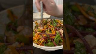 The OG Salad bowl from FISHBOWL thanks ​⁠UberEats asmr mukbang salad sashimi sushirice [upl. by Vinna]