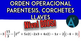 Operaciones Combinadas con Paréntesis Corchetes Llaves Y Potencias NIVEL DIOS [upl. by Fendig]