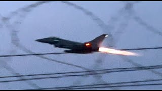 Istrana Eurofighter afterburner takeoff [upl. by Sherwynd]