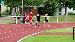 Staffellauf  4x100 Meter bei dem Leichtathletik Sportfest der Schulen in Wipperfürth [upl. by Vera]