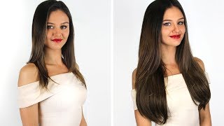 Hair Extensions Before amp After — Hair Transformations with Extensions [upl. by Petta]