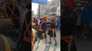 Gatka At Nagar Kirtan Kanpur waheguru gatka gatkalovers [upl. by Oiromed367]