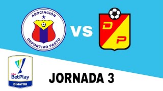 Deportivo Pasto 20 Deportivo Pereira en vivo Clausura Colombia Jornada 3 [upl. by Junko]