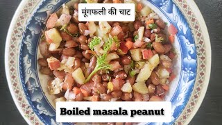 Masala peanut chaat  chakhna  easy proteinaceous breakfast recipe [upl. by Eerised]