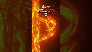 Strongest Solar storm Vs Earth shorts space sun edits universe [upl. by Fitting468]