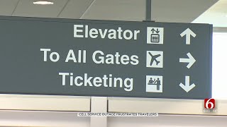 Cellular Outage Causes Disruptions To Travelers At Tulsa International Airport [upl. by Britt883]