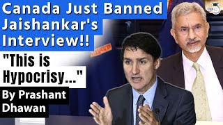 Canada Just Banned Jaishankars Interview on Australia Today  India calls it Hypocrisy [upl. by Khalil]