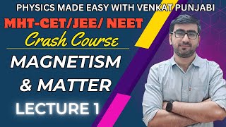 CET  NEETJEE  Physics  Magnetism  One Shot [upl. by Anasus]