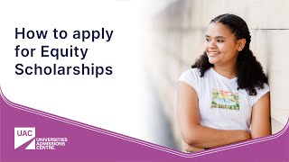 How to apply for Equity Scholarships [upl. by Oinotla]