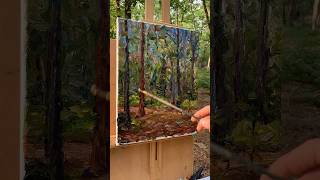 Impressionist painting timelapse in Poinsett State Park oilpainting impressionism pleinair [upl. by Cranston]