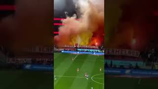 🇵🇹 Benfica  FC Porto Diabos Vermelhos pyro show 10112024 [upl. by Bakerman]