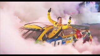 Kyle Busch gets out of car during perfect Nashville burnout  Burnouts on Broadway [upl. by Anej936]