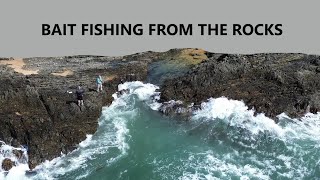 Bait fishing on the rocks [upl. by Annavas]