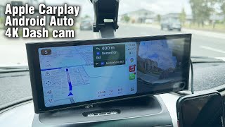 Apple Carplay Android Auto Car Stereo Receiver Dash Cam [upl. by Niroc]