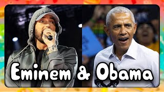 Obama amp Eminem endorse Kamala Harris [upl. by Nilson]