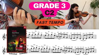 Grade 3  C2 quotRebeccaquot A Rumba ABRSM Violin 2024  Fast ♩ 160 with Sheet Music [upl. by Lamaaj]