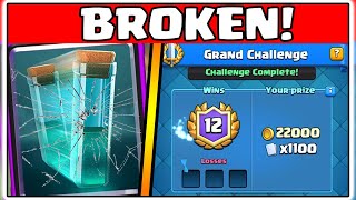 GAME BREAKING GLITCH IN CLASH ROYALE  120 GRAND CHALLENGE CHEST OPENING [upl. by Lyssa]