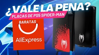 PlacasCubiertas de PS5 Marvel´s Spiderman Baratas Aliexpress Clon ¿Vale la pena [upl. by Barri]