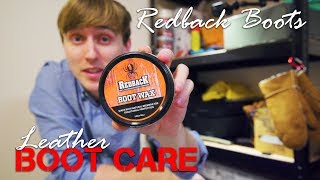 Quick amp Easy Leather Boot Care  Redback Boot Wax [upl. by Abrahams]