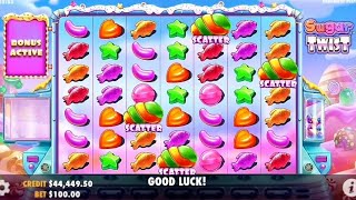 SUGAR TWIST SLOT HIGHSTAKE BONUS BUYS RETRIGGERS ARE NEEDED [upl. by Nnyllatsyrc]