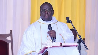 Msgr Richard Kayondo gives words of Wisdom to St Cyprian High School Kyabakadde students [upl. by Ronyam882]