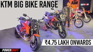 KTM HighPerformance Motorcycle Range Launched at ₹475 Lakh in India  PowerDrift QuickEase [upl. by Argent317]