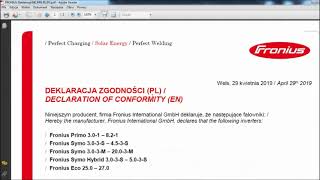 Wniosek do PGE na zgłoszenie mikroinstalacji fotowoltaicznej Fronius selfa [upl. by Enomad798]