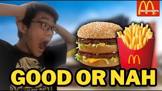 McDonalds Big Mac Review  Kaiden Eats Stuff [upl. by Rexferd]