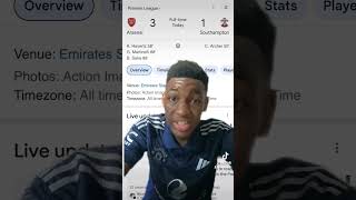 SAKA GOAL VS SOUTHAMPTON ARSENAL 31 SOUTHAMPTON HIGHLIGHTSarsenal premierleague [upl. by Tillo]