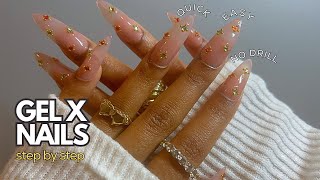 How To Do Gel X Nails At Home Without a Drill  BEGINNER FRIENDLY  gel x nails tutorial [upl. by Natalee846]