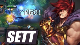 Wild Rift Sett Baron Lane Gameplay in Season 14 Build amp Runes [upl. by Assiar930]