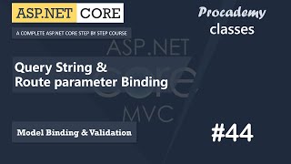 44 Query String amp Route Parameter Binding  Model Binding amp Validation  ASPNET Core MVC Course [upl. by Vladamar632]