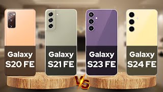 Samsung Galaxy S24 FE Vs S23 FE Vs S21 FE Vs S20 FE 5G Full Specs [upl. by Grannie]