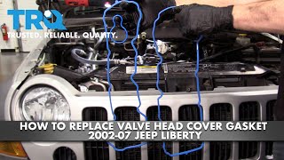 How to Replace Valve Cover Gaskets 20022007 Jeep Liberty [upl. by Jecon139]