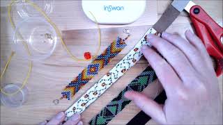 Beaded Loom Bracelet Finishing [upl. by Magena]