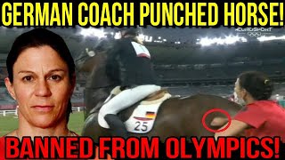 German Coach Punched Horse And Kicked Out Of Tokyo Olympics [upl. by Julietta]