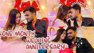 ONE MONTH WEDDING ANNIVERSARY ❤️🫶 Alhamdulillah 😍 Shadi Ko Ek Mahina Ho Gya  ASFAK amp MAHEK [upl. by Trevorr]