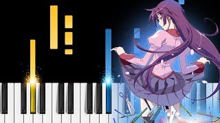 Bakemonogatari OP4 quotRenai Circulationquot  Piano Tutorial  Piano Cover [upl. by Annaillil977]