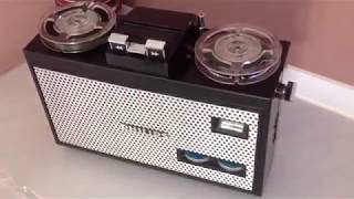 Philips EL3586 Reel to Reel Tape Recorder [upl. by Ennayr338]