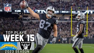 Raiders’ Top Plays From Week 15 Win vs Chargers  2023 Regular Season Week 15  NFL [upl. by Mahtal]