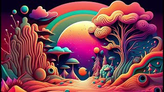 Progressive Psytrance  Electric Samurai  Hallucinations mix 2023 AI Graphic Visuals [upl. by Anom]