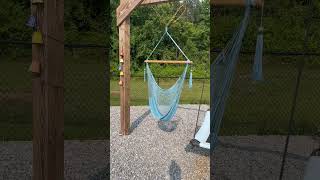 Review After Using the Sunnydaze Outdoor Hanging Hammock Chair for a While productreviews swing [upl. by Noiramed]