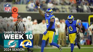 Miami Dolphins vs Los Angeles Rams Game Highlights  NFL 2024 Season Week 10 [upl. by Draude]