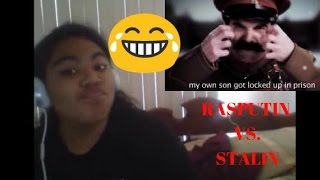 Rasputin vs Stalin Epic Rap Battles of History Reaction [upl. by Mccreary]