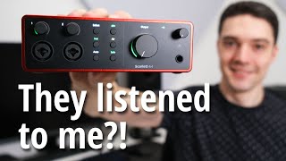 Focusrite Scarlett 4i4 4th Gen – USB Audio Interface Review new AIR mode [upl. by Ainav406]