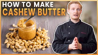 How To Make Cashew Butter No Oil Added  Super Simple Recipe [upl. by Llenoj]