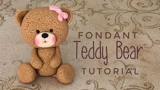 How to make a cute fondant Teddy bear [upl. by Haveman]