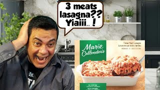 Marie Calenders Three Meat Lasagna Taste amp Review [upl. by Juline55]